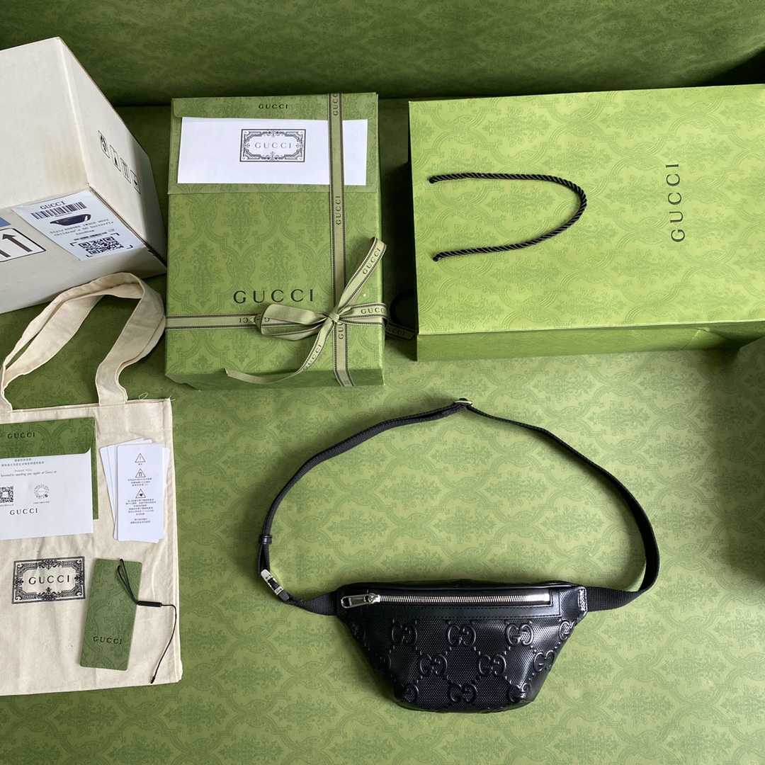 Gucci GG Embossed Belt Bag  (23×13×5cm) - DopestKickz