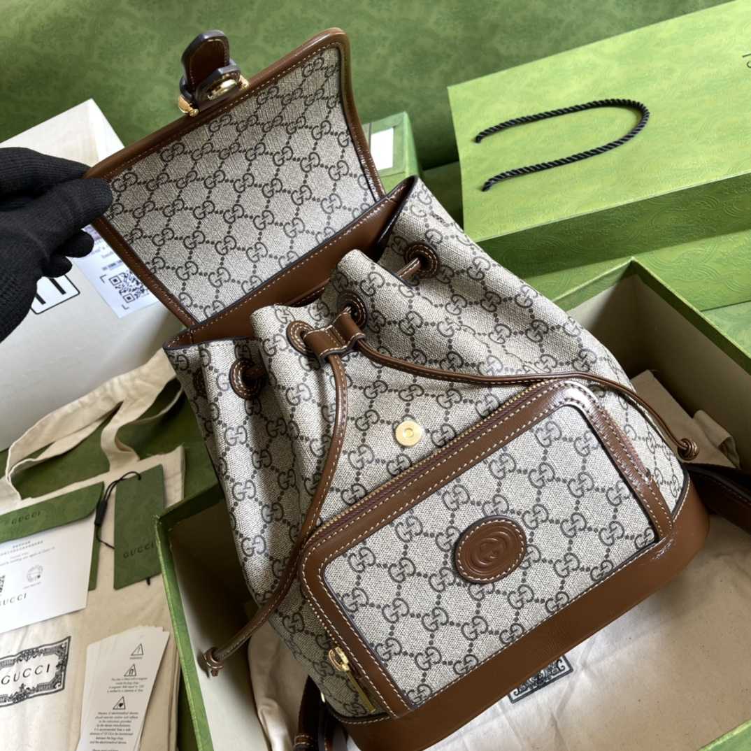 Gucci Backpack With Interlocking G(26.5- 30- 13cm) - DopestKickz