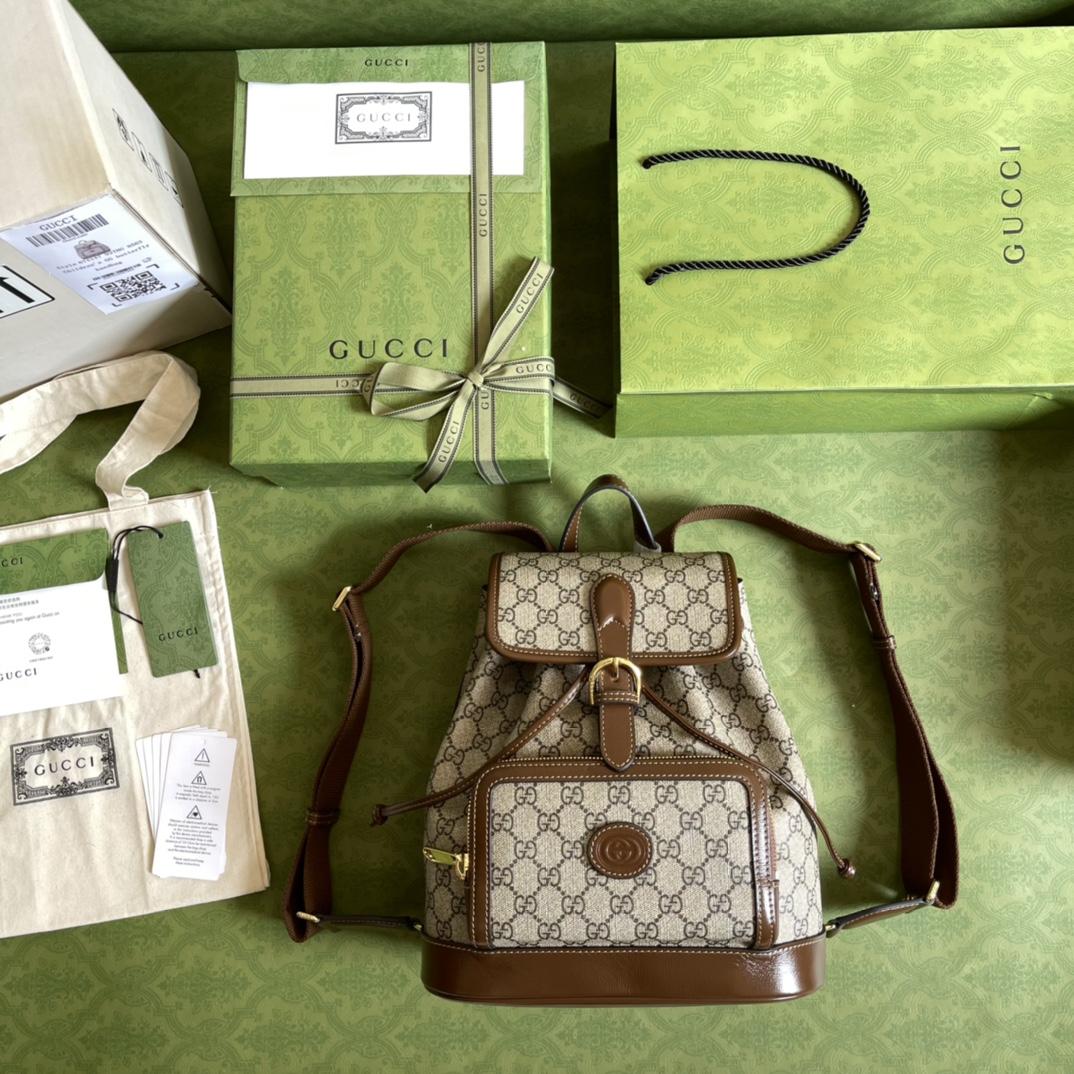 Gucci Backpack With Interlocking G(26.5- 30- 13cm) - DopestKickz