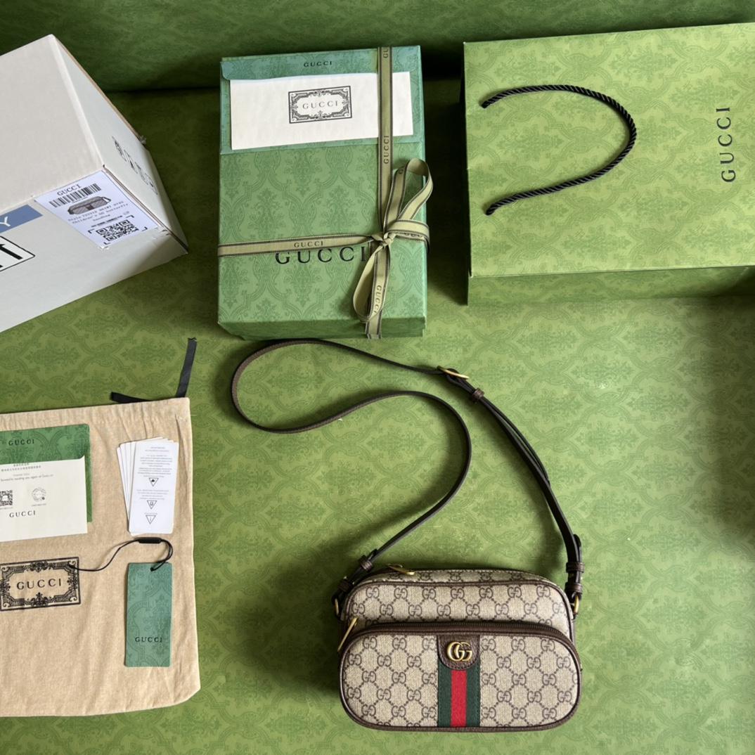 Gucci Ophidia Small Messenger Bag(24-13-6CM)   - DopestKickz