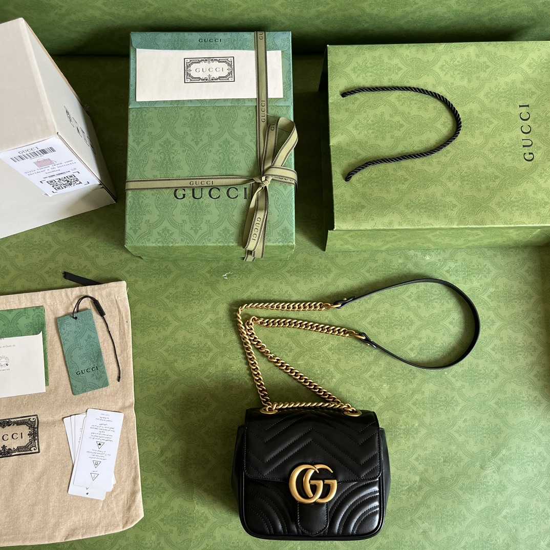 Gucci GG Marmont Mini Shoulder Bag(18-13.5-8cm) - DopestKickz
