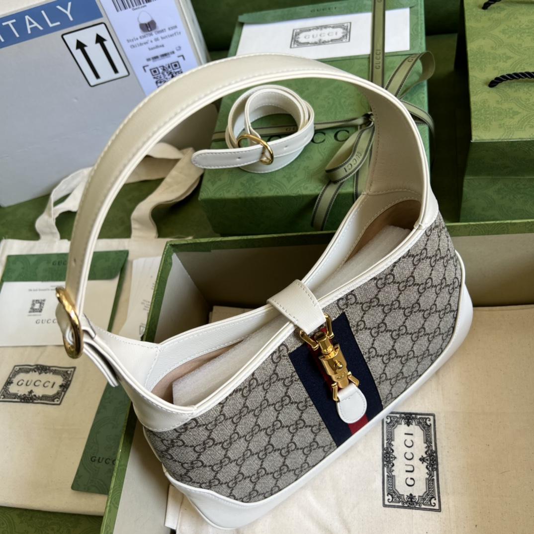 Gucci Jackie 1961 Small Shoulder Bag(28*19*4.5cm)   - DopestKickz