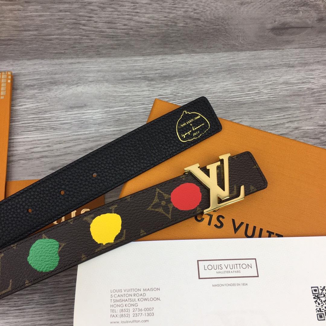 Louis Vuitton LV x YK LV Initiales 30mm Reversible Infinity Dots - DopestKickz