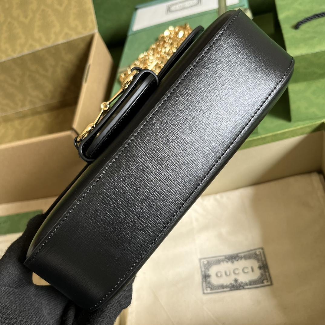 Gucci Horsebit 1955 Small Shoulder Bag(24-13-5cm)   - DopestKickz