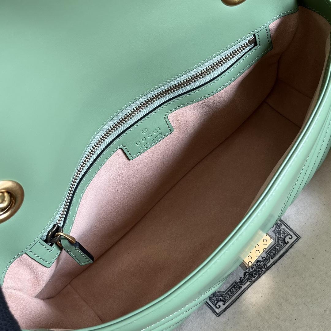 Gucci GG Marmont Small Shoulder Bag(26*15*7cm)   - DopestKickz