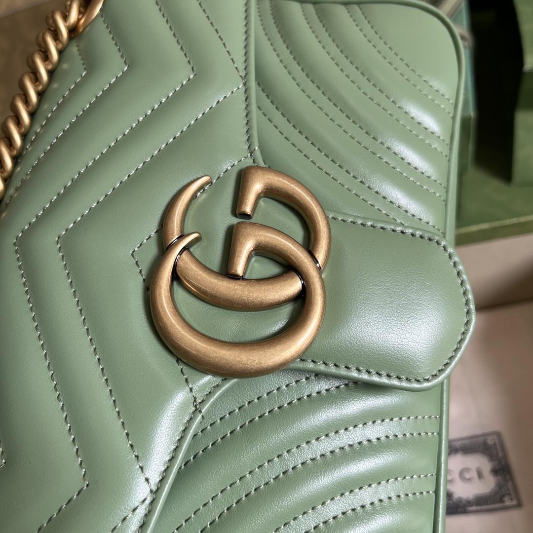 Gucci GG Marmont Small Shoulder Bag(26*15*7cm)   - DopestKickz