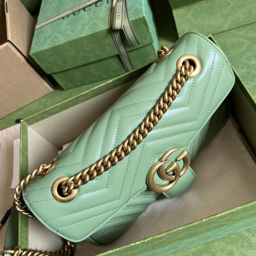 Gucci GG Marmont Small Shoulder Bag(26*15*7cm)   - DopestKickz