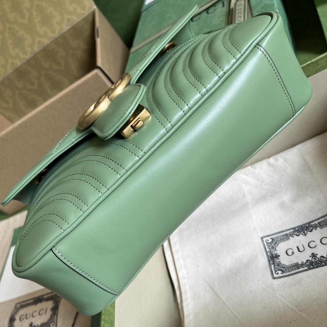 Gucci GG Marmont Small Shoulder Bag(26*15*7cm)   - DopestKickz