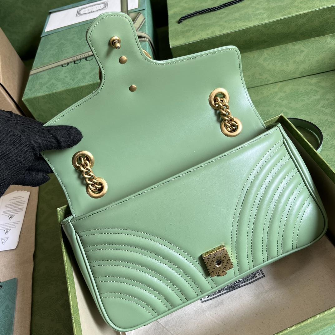 Gucci GG Marmont Small Shoulder Bag(26*15*7cm)   - DopestKickz