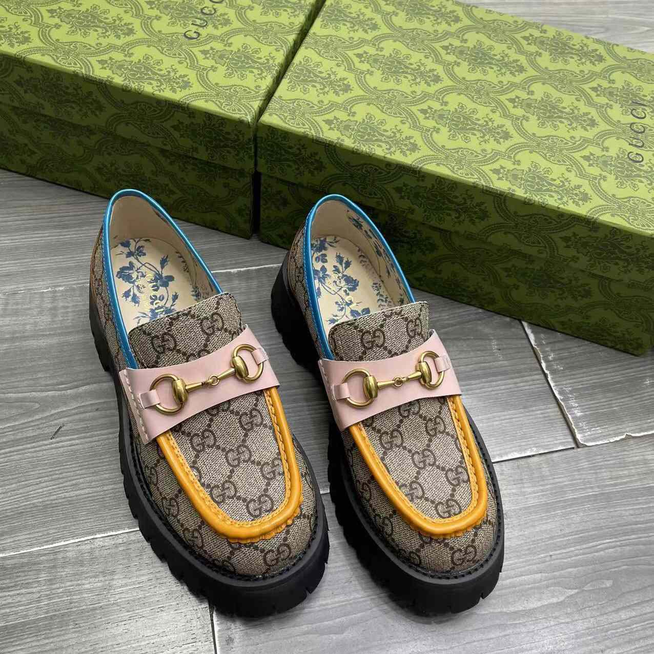 Gucci Women's GG Lug Sole Loafer - DopestKickz
