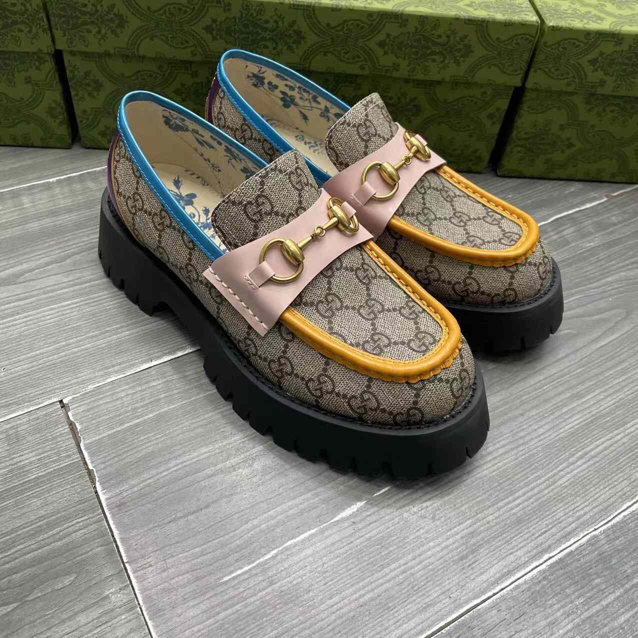Gucci Women's GG Lug Sole Loafer - DopestKickz