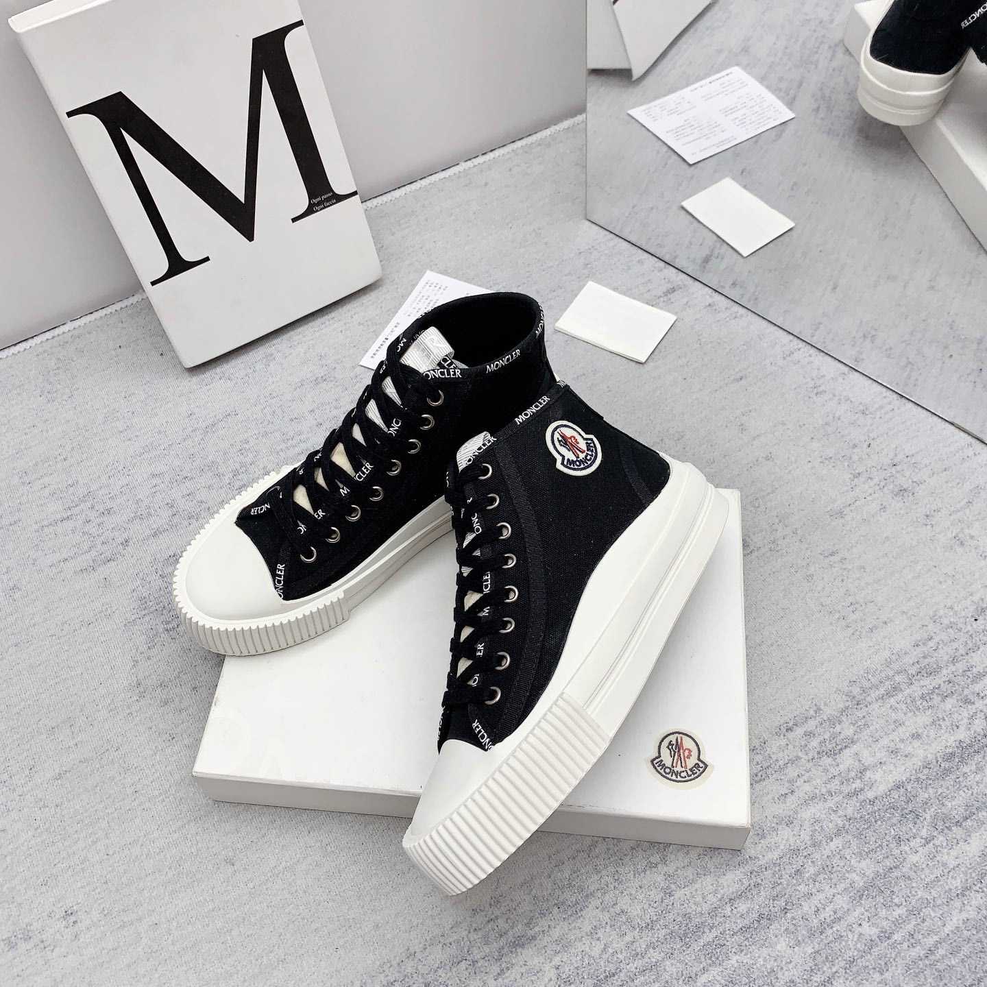 Moncler Black Lissex Sneakers - DopestKickz
