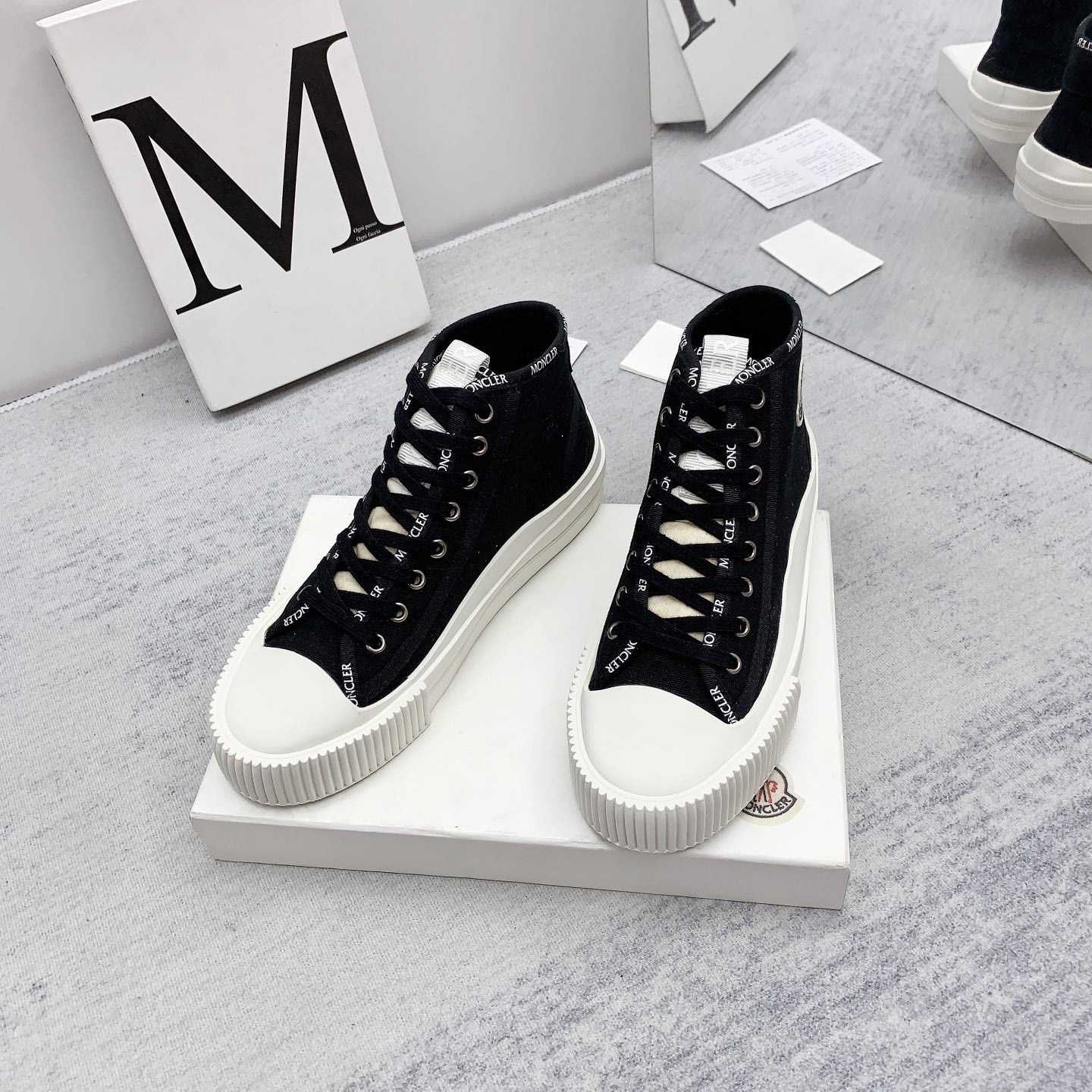 Moncler Black Lissex Sneakers - DopestKickz