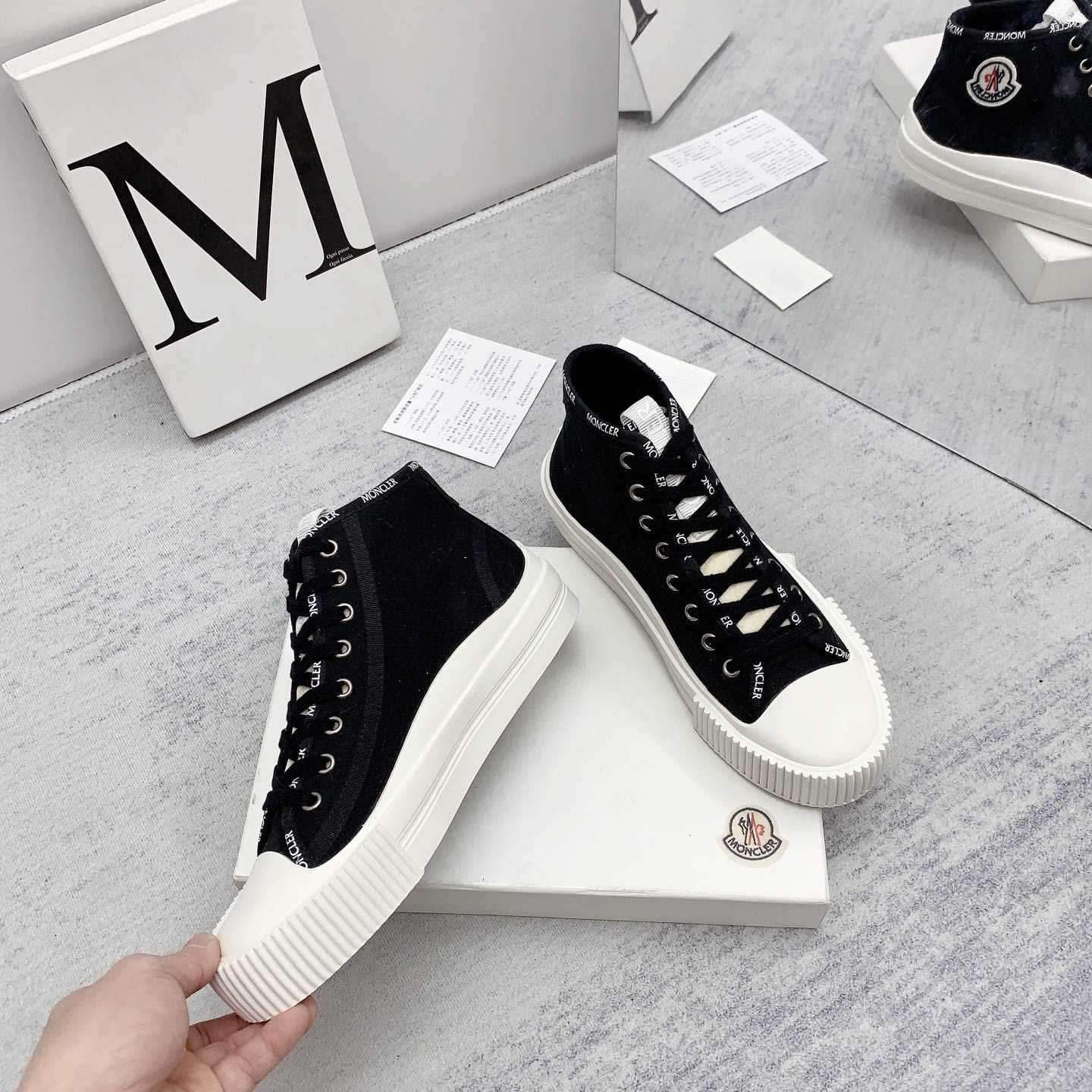 Moncler Black Lissex Sneakers - DopestKickz