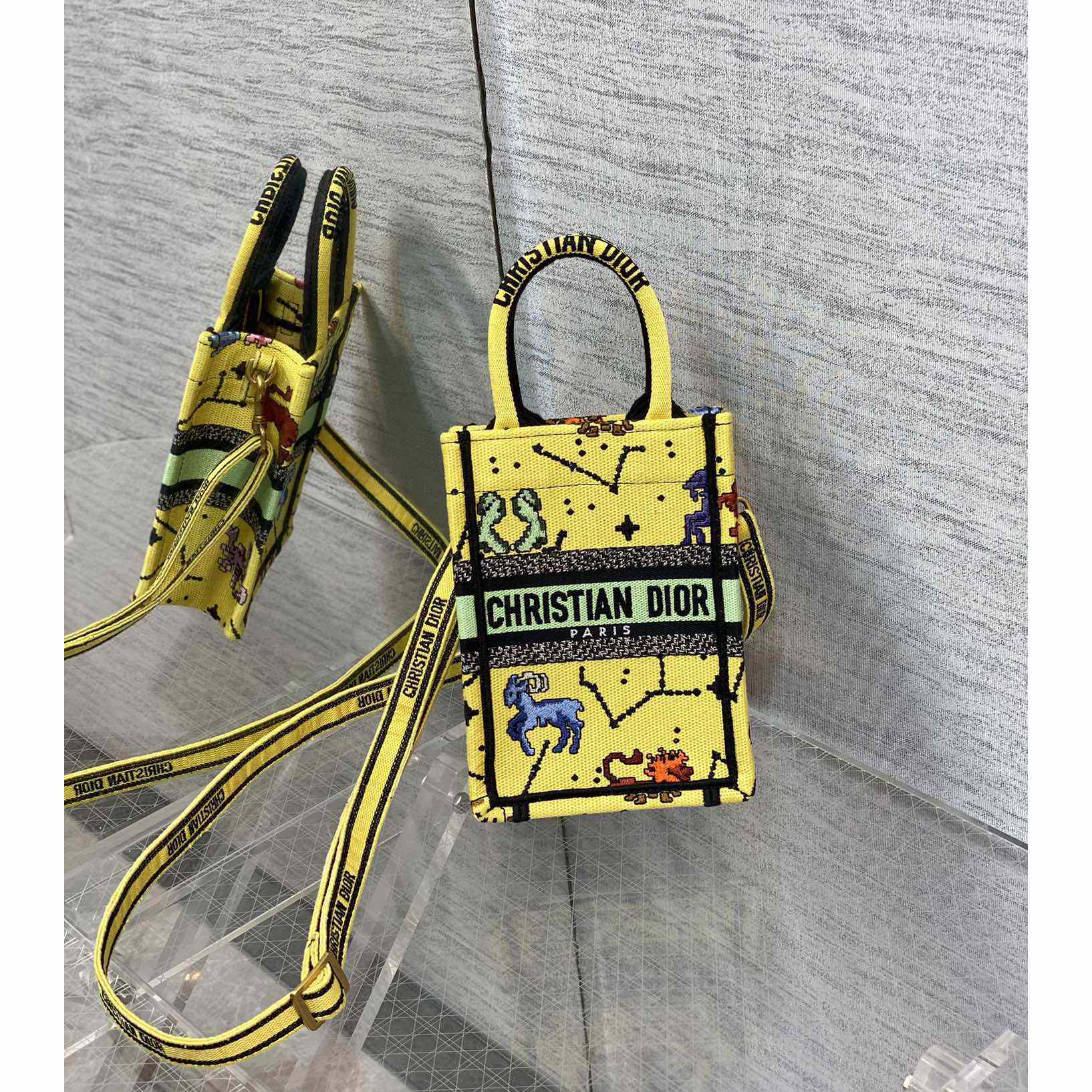 Dior Mini Dior Book Tote Phone Bag - DopestKickz