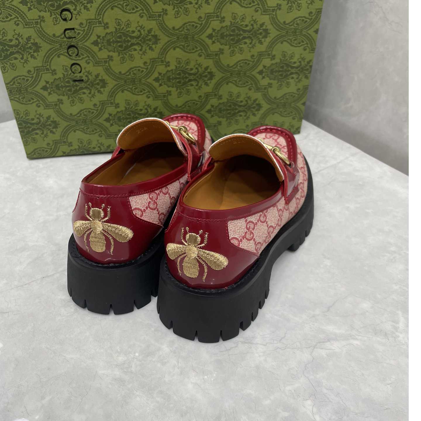 Gucci Women's GG Lug Sole Loafer - DopestKickz