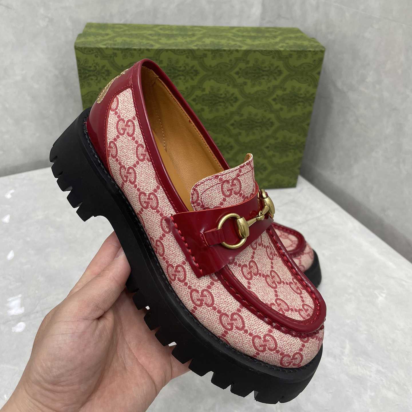 Gucci Women's GG Lug Sole Loafer - DopestKickz
