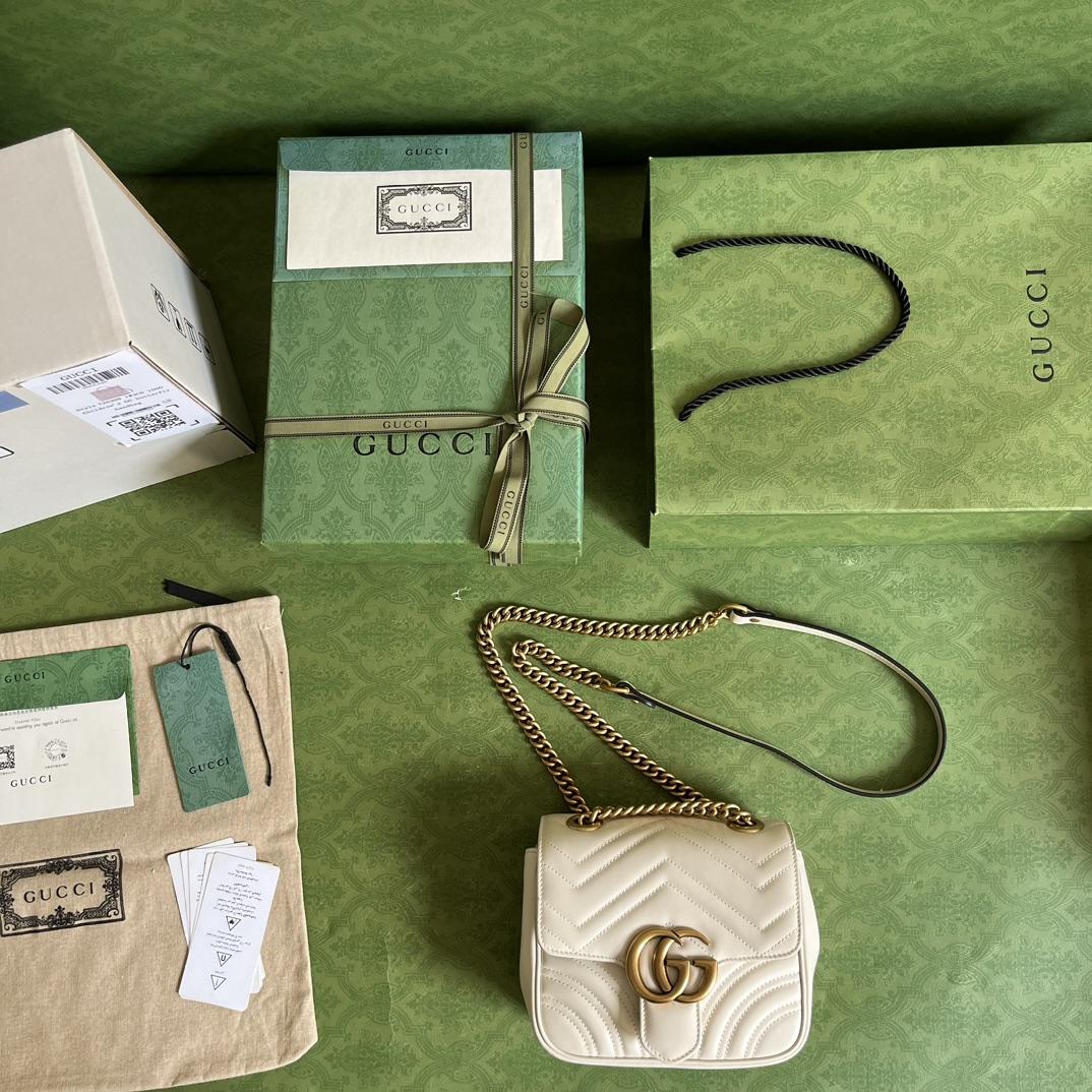 Gucci GG Marmont Mini Shoulder Bag(18-13.5-8cm) - DopestKickz