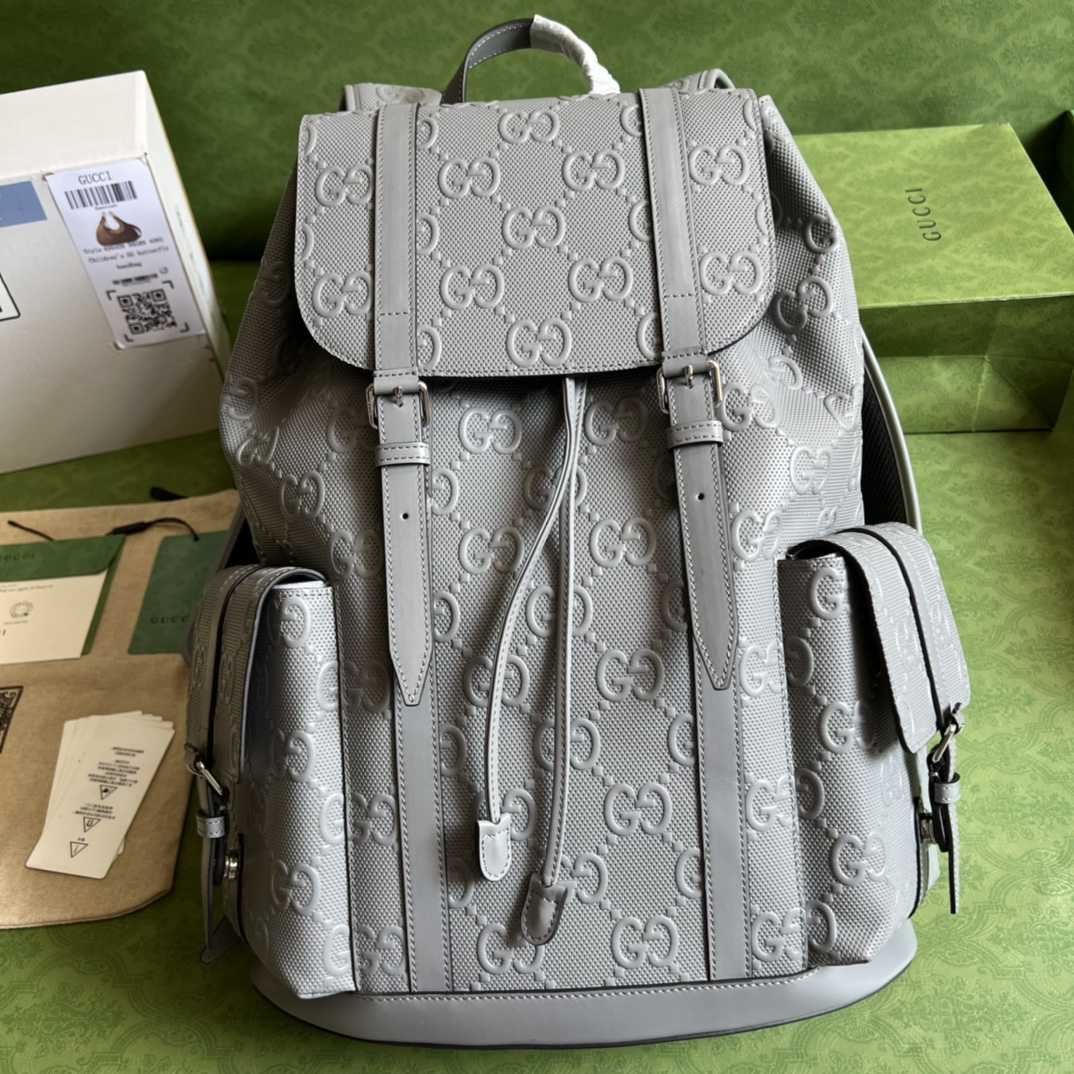Gucci GG Embossed Backpack(34-41-12cm) - DopestKickz