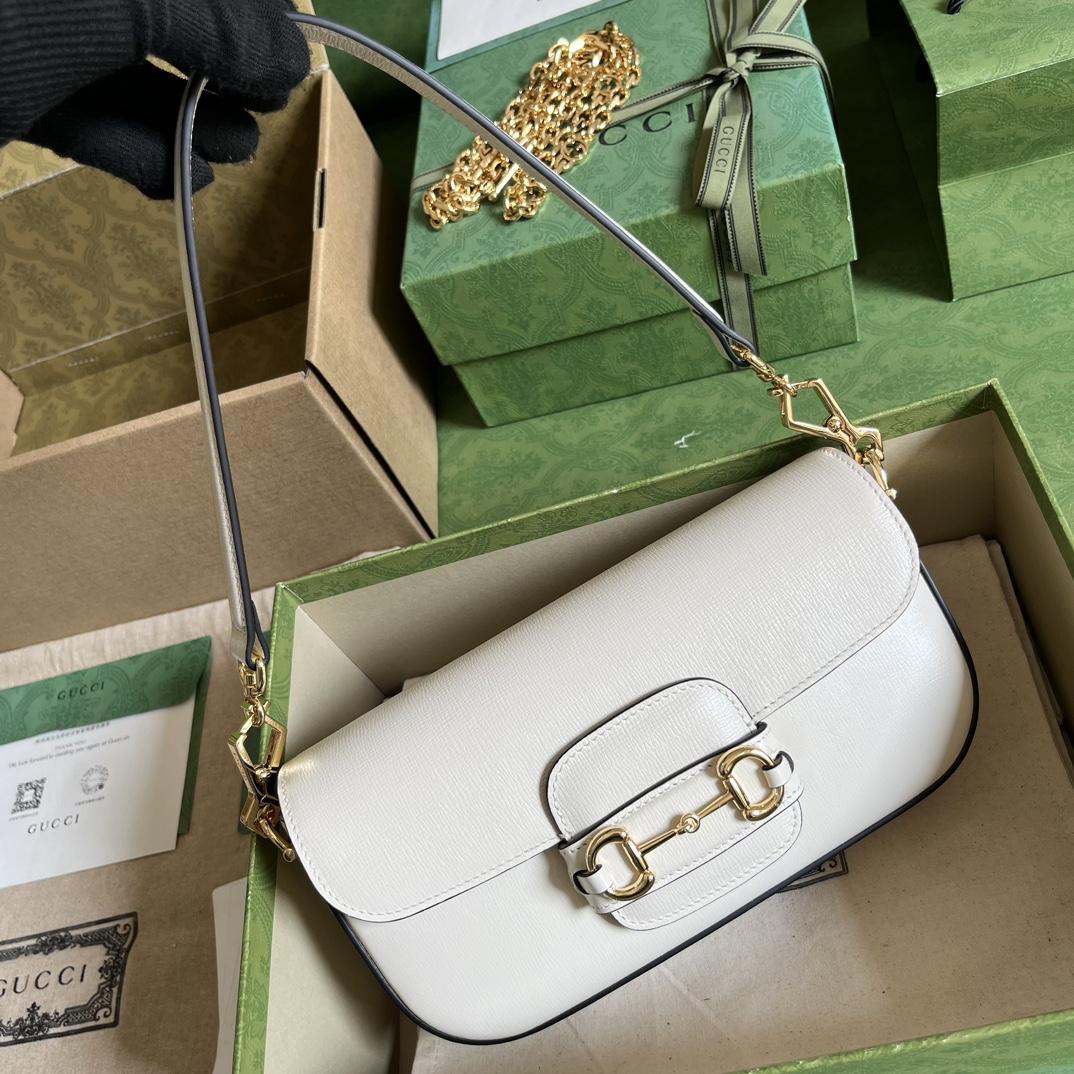Gucci Horsebit 1955 Small Shoulder Bag(24-13-5cm)   - DopestKickz