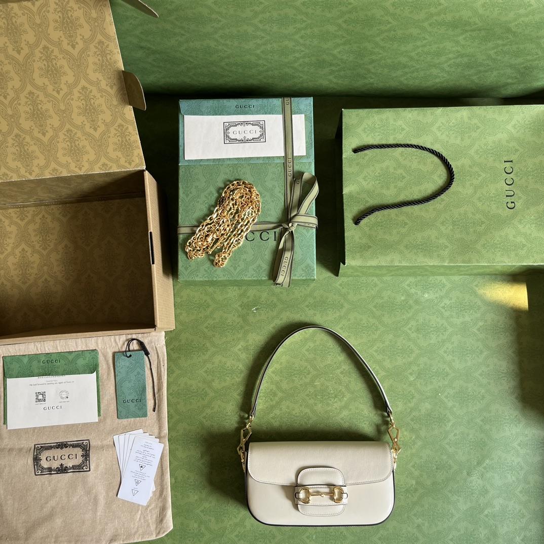 Gucci Horsebit 1955 Small Shoulder Bag(24-13-5cm)   - DopestKickz