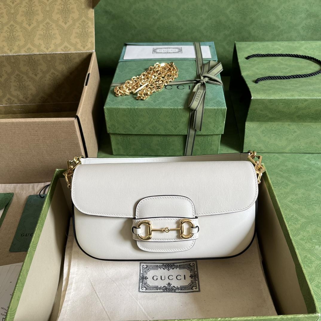 Gucci Horsebit 1955 Small Shoulder Bag(24-13-5cm)   - DopestKickz