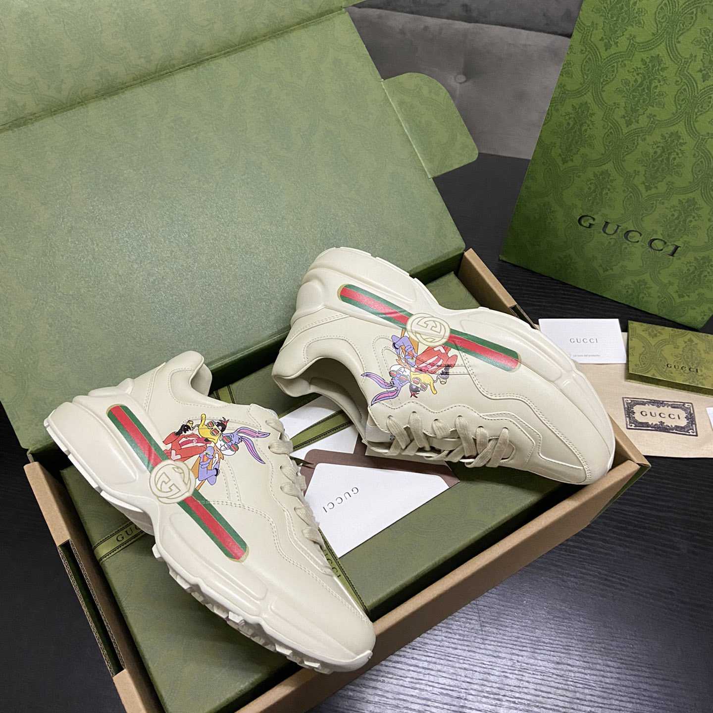 Gucci Rhyton Sneaker With Animal Print(upon uk size) - DopestKickz