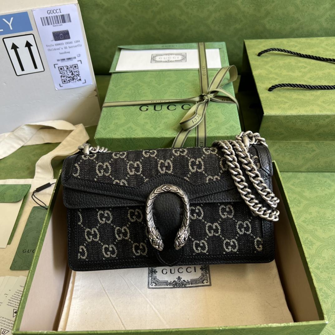 Gucci Dionysus GG Small Shoulder Bag(25-13.5-7cm)   - DopestKickz