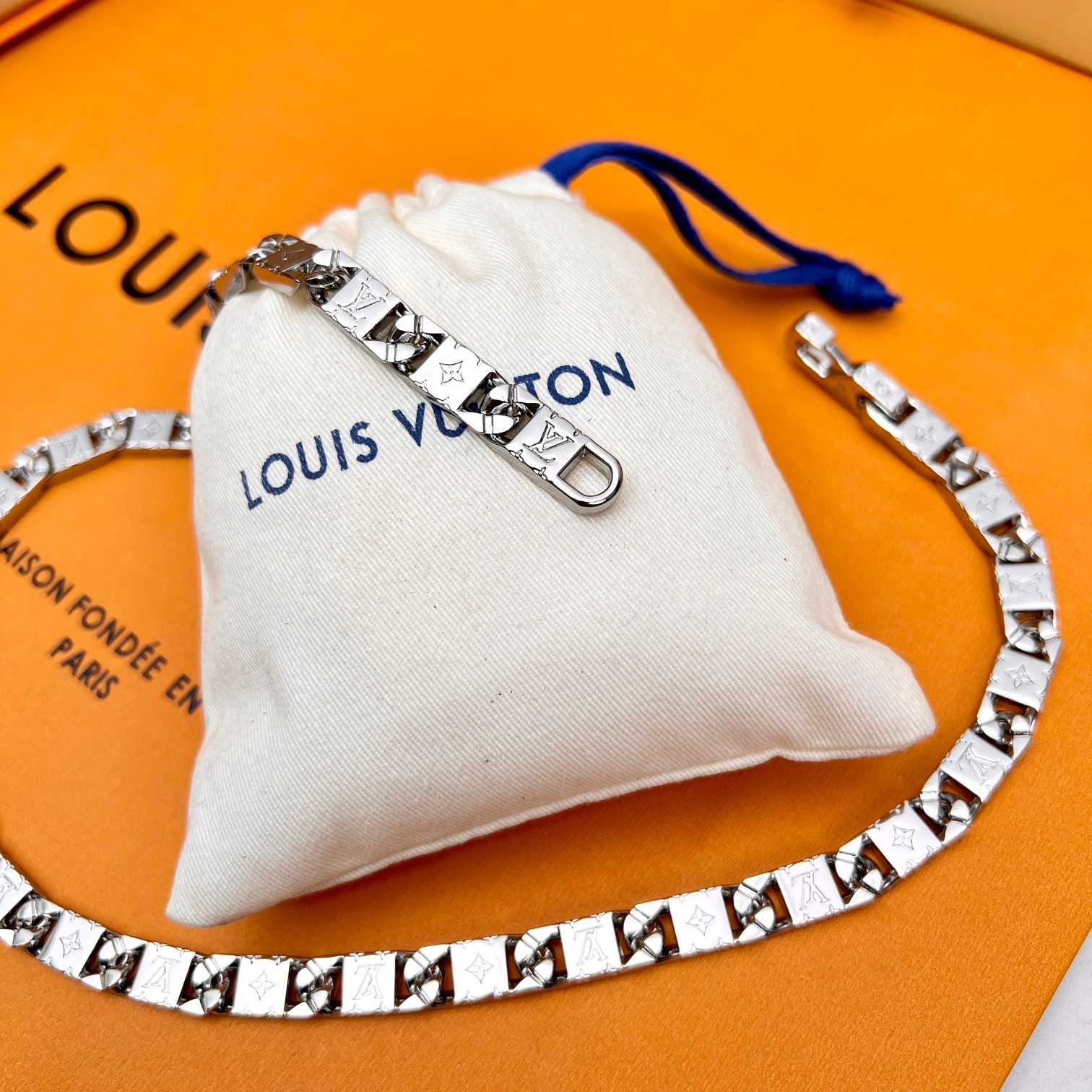 Louis Vuitton Monogram Tied Up Necklace    M00919 - DopestKickz