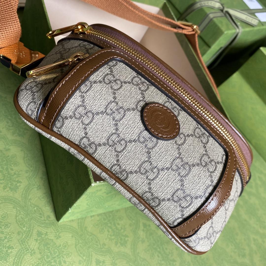 Gucci Belt Bag With Interlocking G(23x 12x 2.5cm) - DopestKickz