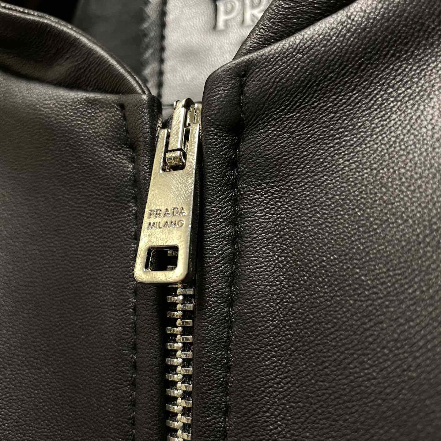 Prada Nappa Leather Bomber Jacket - DopestKickz