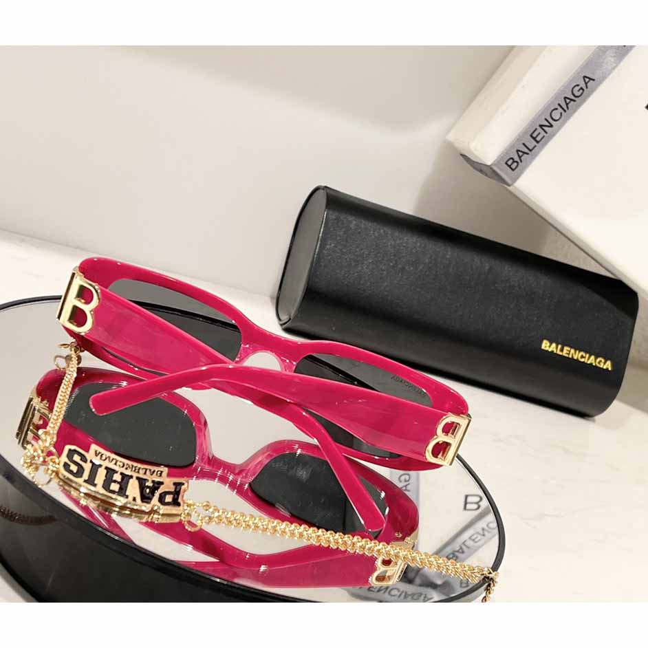 Balenciaga Dynasty Rectangle Acetate Sunglasses - DopestKickz