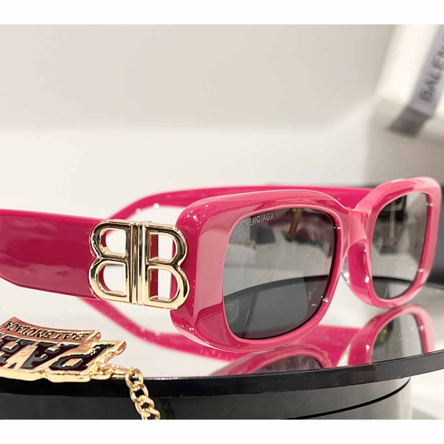 Balenciaga Dynasty Rectangle Acetate Sunglasses - DopestKickz