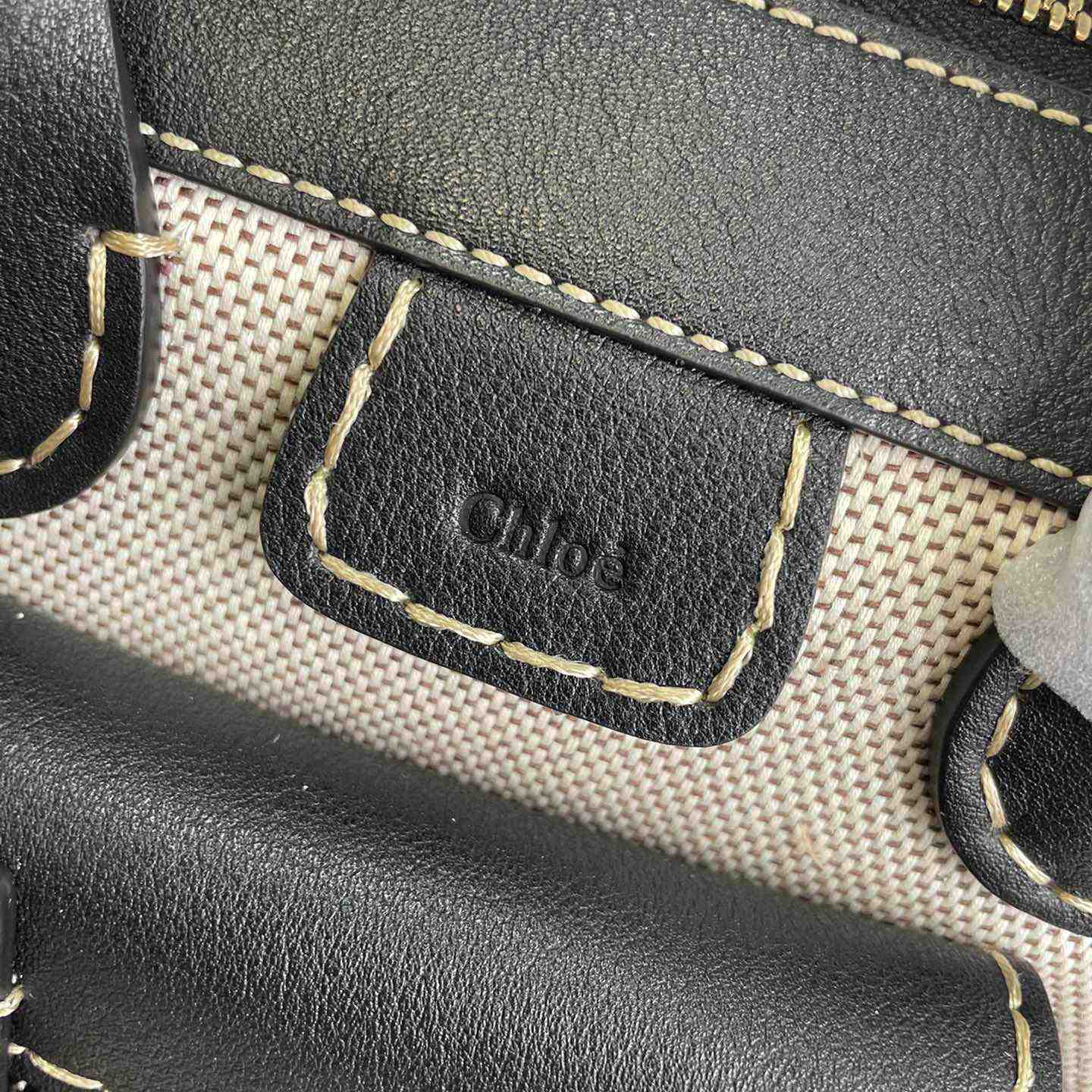 Chloe Edith Beige Black Mini In Shoulder Bags(26.5-16-11cm) - DopestKickz