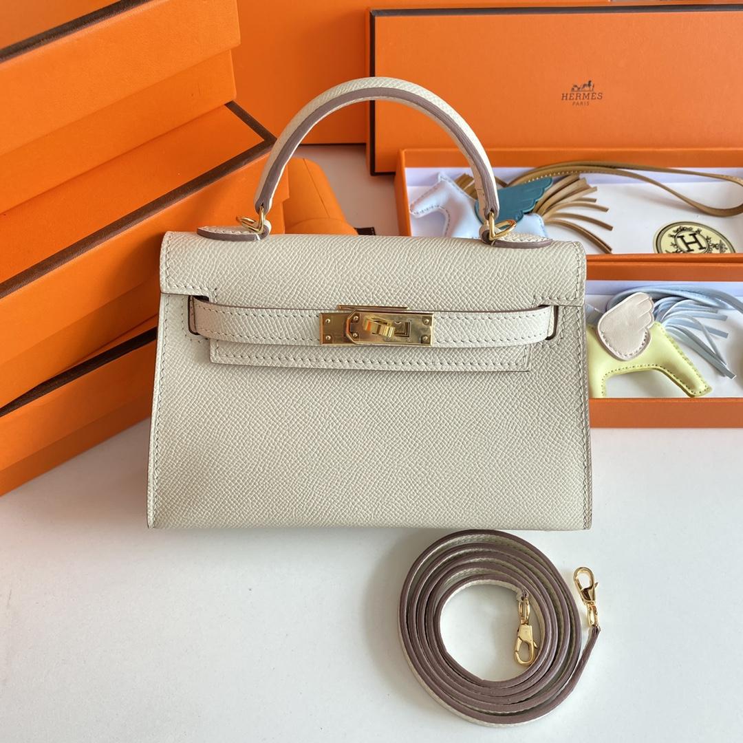 Hermes Kelly Mini Women Handbag(19-13-6cm ) - DopestKickz