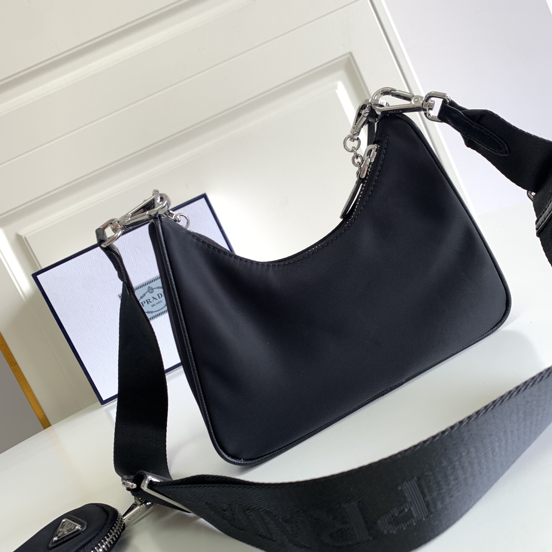 Prada Re-Edition 2005 Re-Nylon Bag(23-12-6CM) - DopestKickz