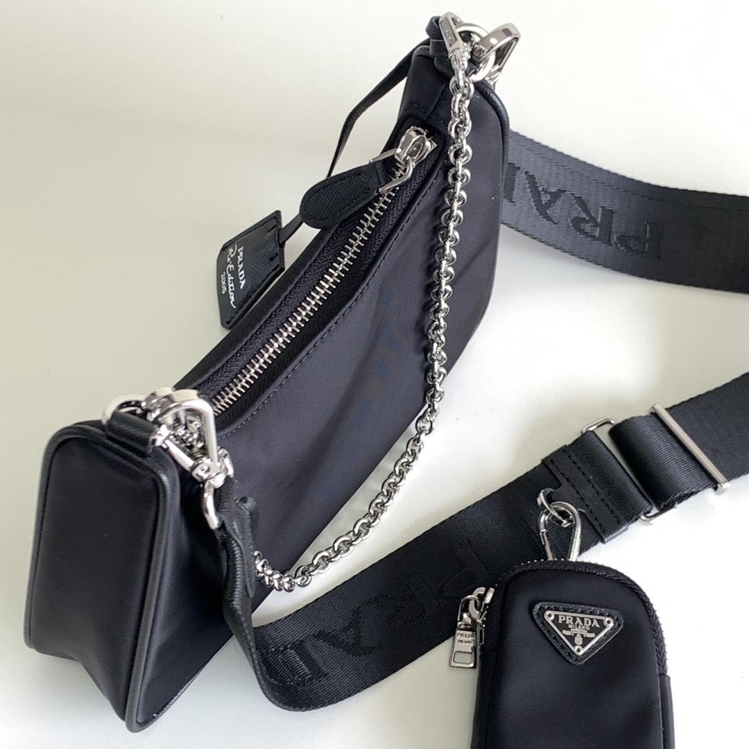Prada Re-Edition 2005 Re-Nylon Bag(23-12-6CM) - DopestKickz