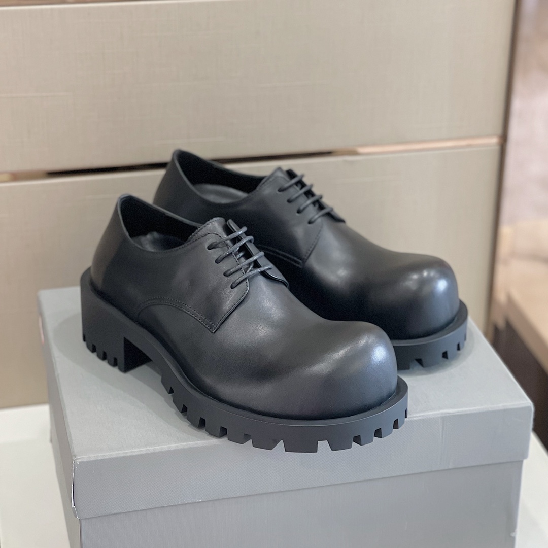 Balenciaga Men's Rhino Derby In Black  - DopestKickz