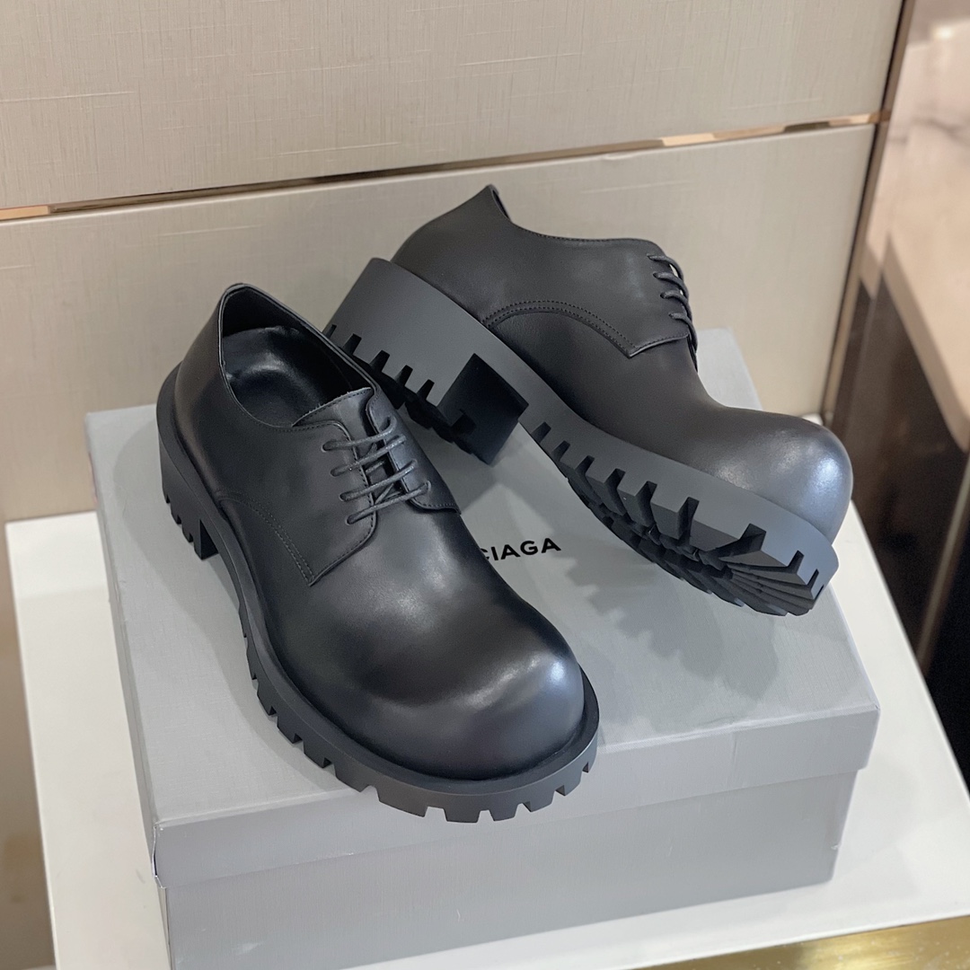 Balenciaga Men's Rhino Derby In Black  - DopestKickz