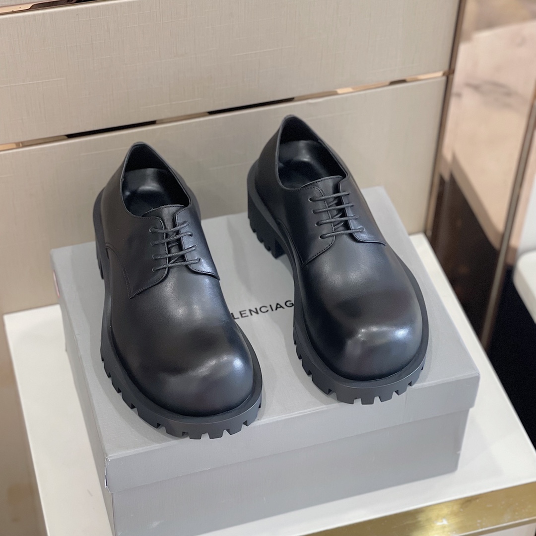 Balenciaga Men's Rhino Derby In Black  - DopestKickz
