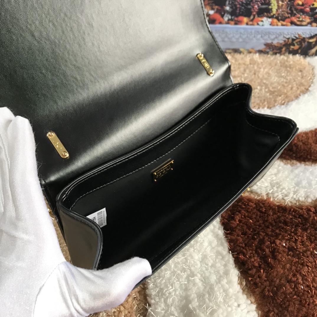 Dolce & Gabbana DG Girls Shoulder Bag In Nappa Color Black(21-4-15cm)  - DopestKickz