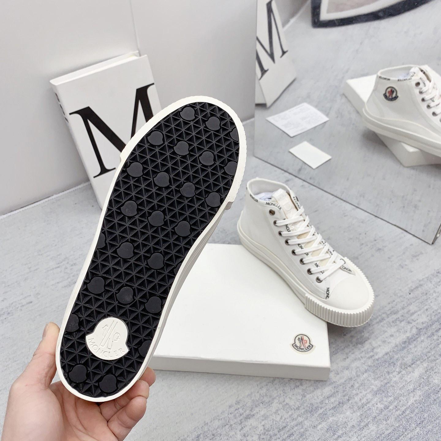 Moncler White Lissex Sneakers - DopestKickz