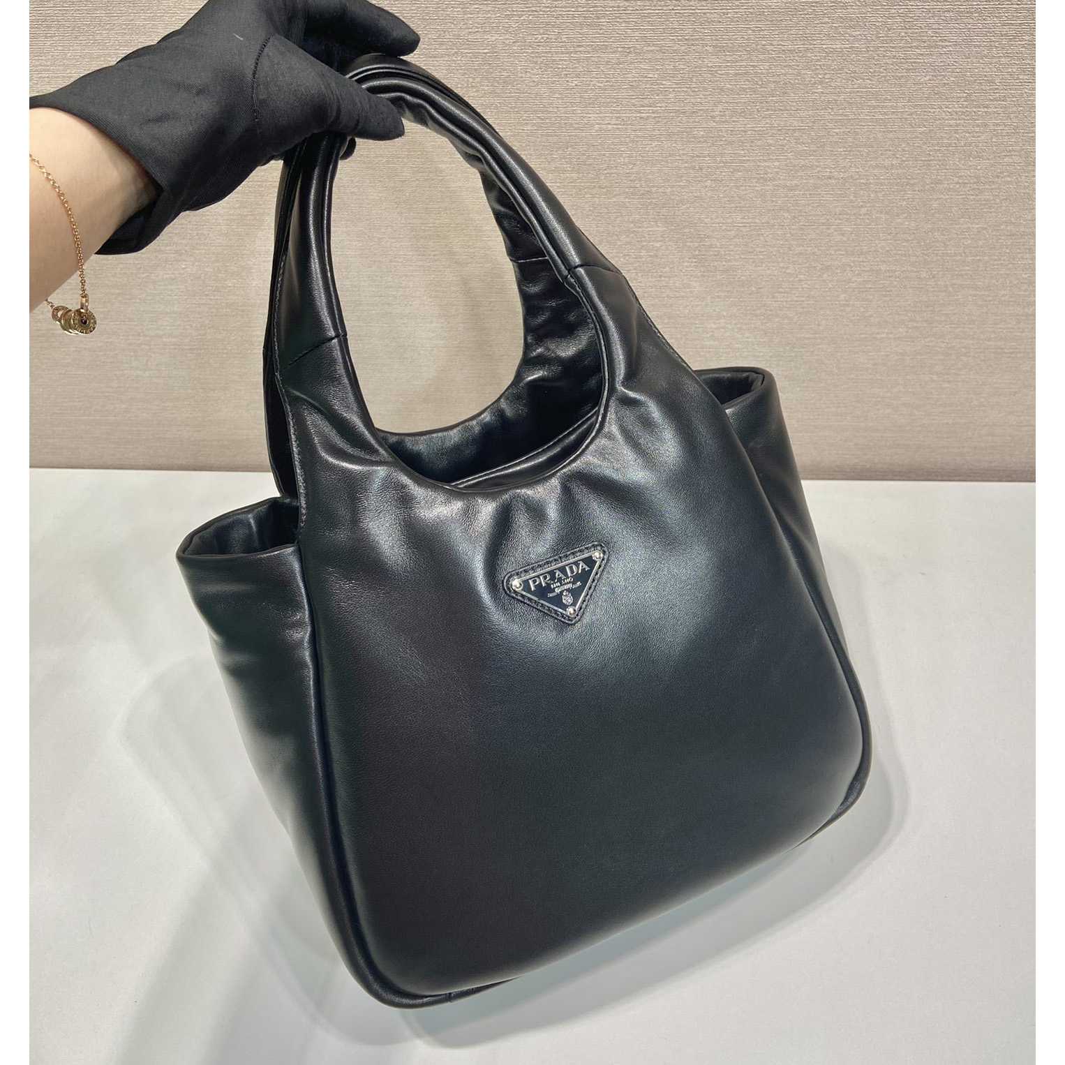 Prada Medium Padded Prada Soft Nappa Leather Bag - DopestKickz