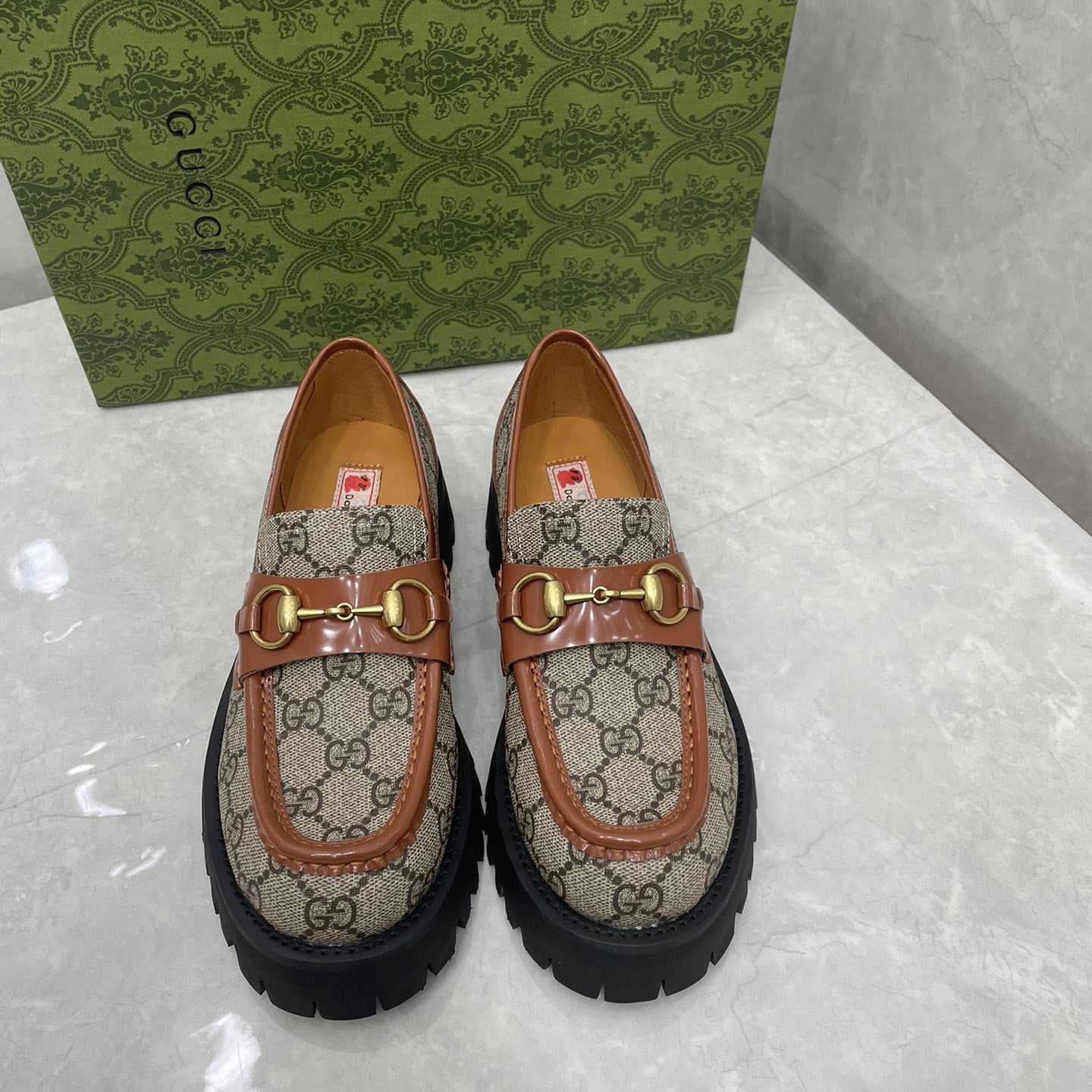 Gucci Women's GG Lug Sole Loafer - DopestKickz