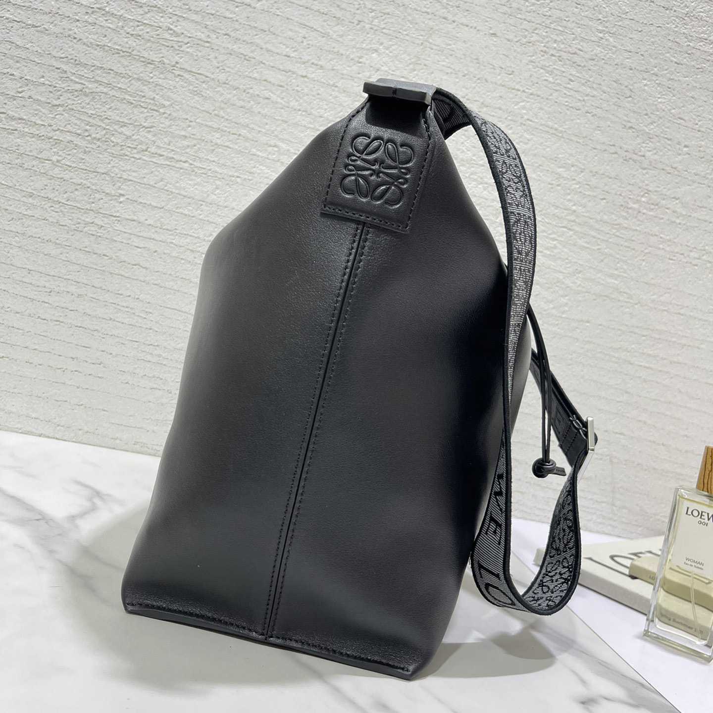 Loewe Cubi Crossbody Bag In Supple Smooth Calfskin And Jacquard - DopestKickz