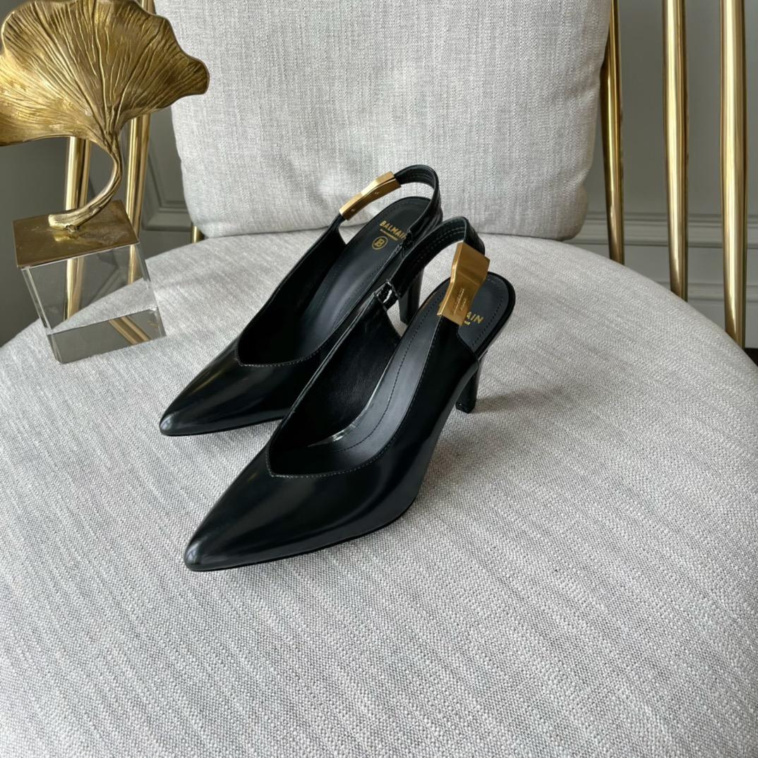 Balmain Tara Leather Pumps - DopestKickz