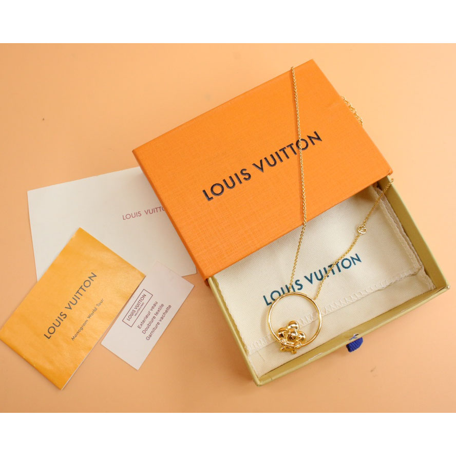 Louis Vuitton Vivienne Swinging  Necklace    M00799 - DopestKickz