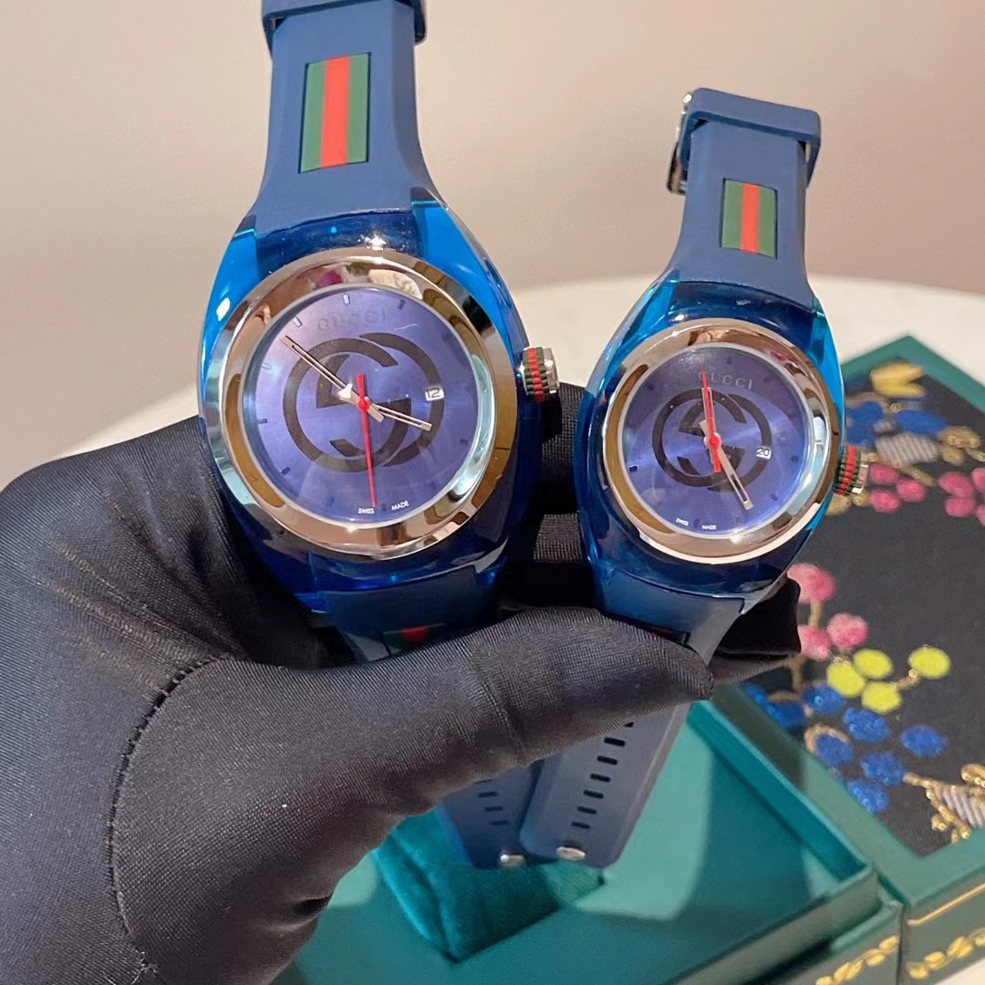 Gucci Style Silicon Round Party Style Quartz Watches - DopestKickz