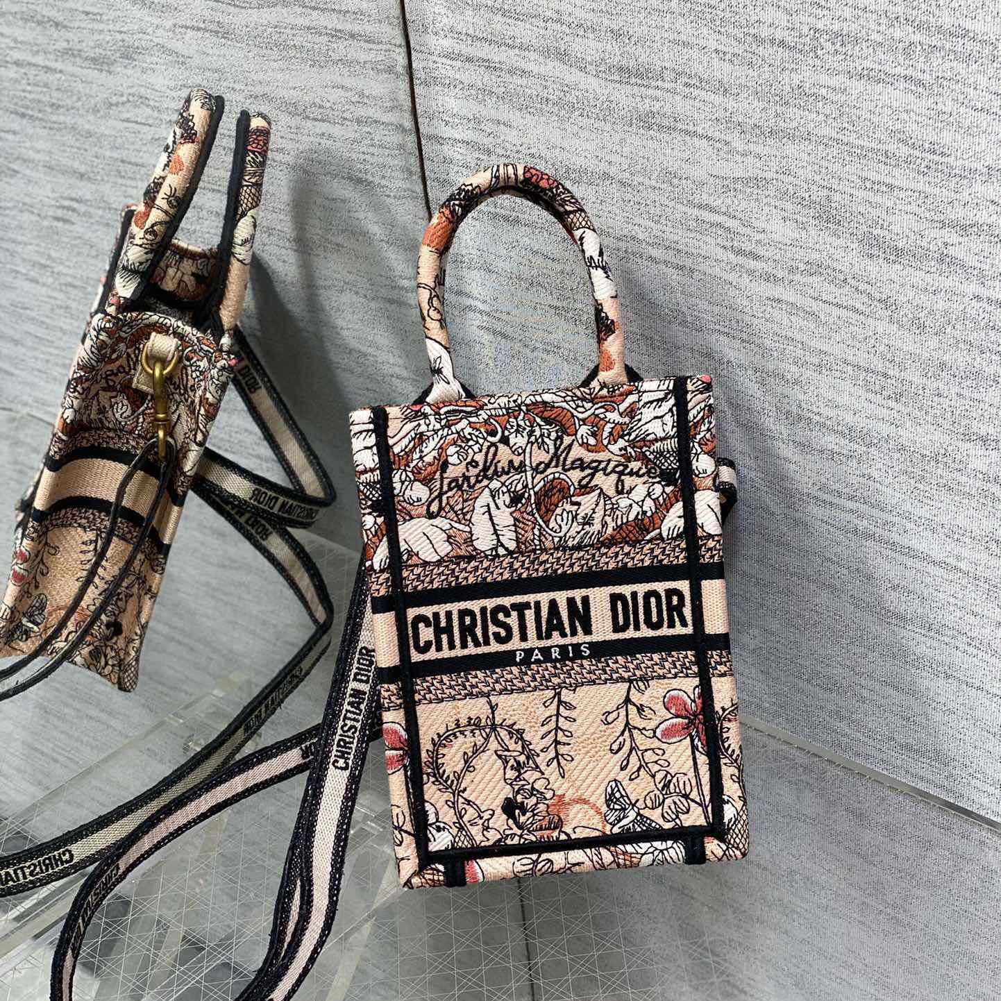 Dior Mini Dior Book Tote Phone Bag - DopestKickz