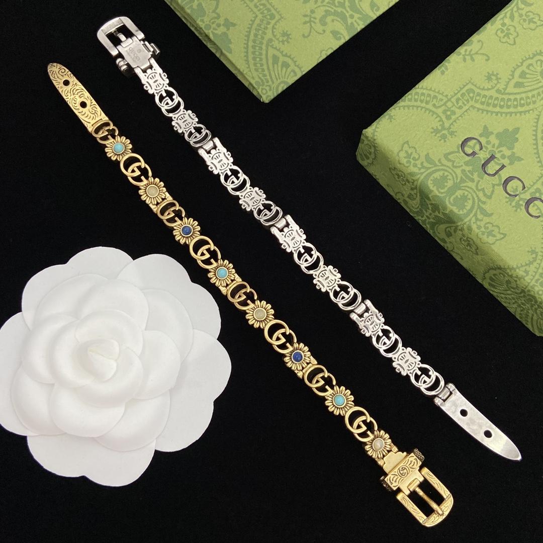 Gucci Double G Flower Bracelet - DopestKickz
